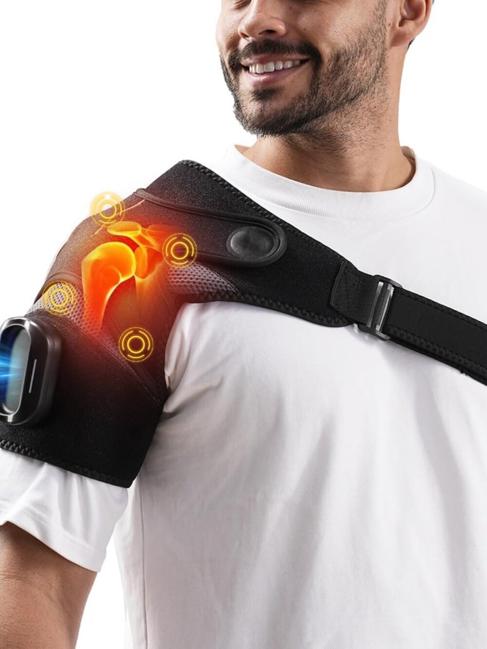 Shoulder Heating Pad, Shoulder Massager with Detachable Remote New